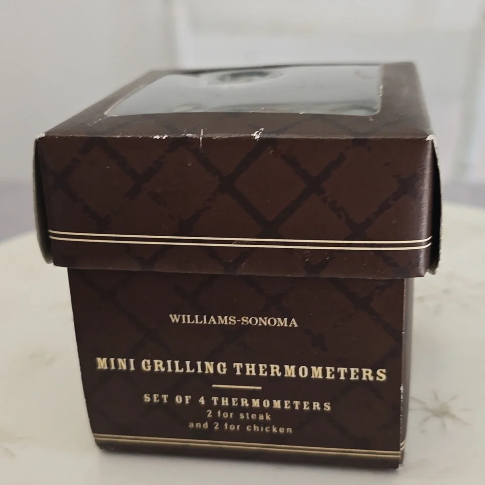 Wiliams Sonoma Set Of 4 Mini Grilling Thermometers